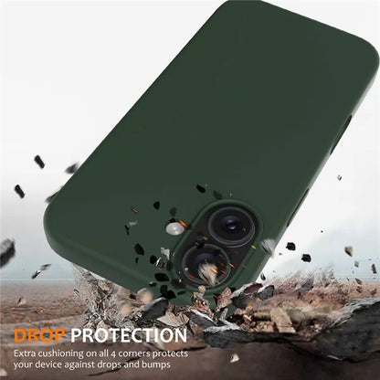 For iPhone 16 Plus Case Liquid Silicone Phone Cover Compatible with MagSafe