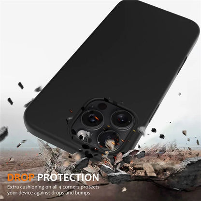 For iPhone 16 Pro Magnetic Case Shockproof Liquid Silicone Phone Cover