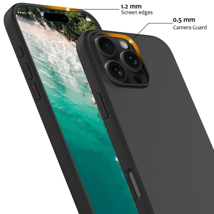 For iPhone 16 Pro Magnetic Case Shockproof Liquid Silicone Phone Cover
