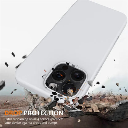 For iPhone 16 Pro Magnetic Case Shockproof Liquid Silicone Phone Cover
