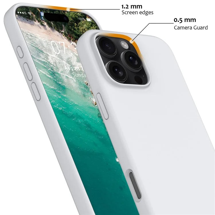 For iPhone 16 Pro Magnetic Case Shockproof Liquid Silicone Phone Cover