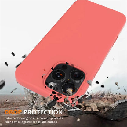 For iPhone 16 Pro Magnetic Case Shockproof Liquid Silicone Phone Cover