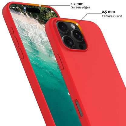 For iPhone 16 Pro Magnetic Case Shockproof Liquid Silicone Phone Cover