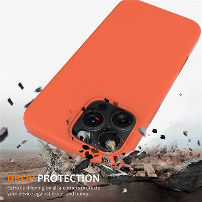 For iPhone 16 Pro Magnetic Case Shockproof Liquid Silicone Phone Cover