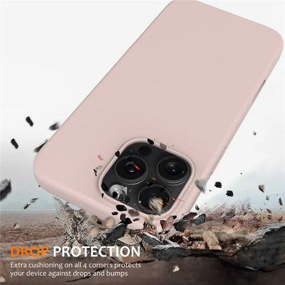 For iPhone 16 Pro Magnetic Case Shockproof Liquid Silicone Phone Cover