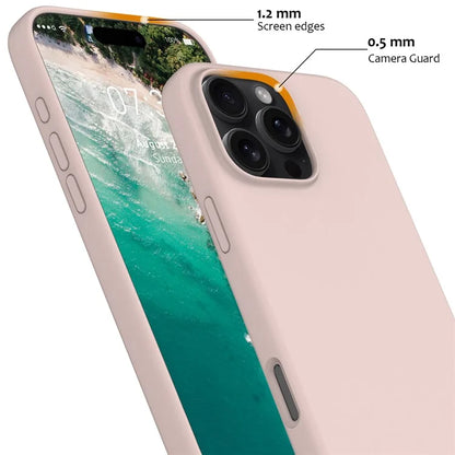 For iPhone 16 Pro Magnetic Case Shockproof Liquid Silicone Phone Cover