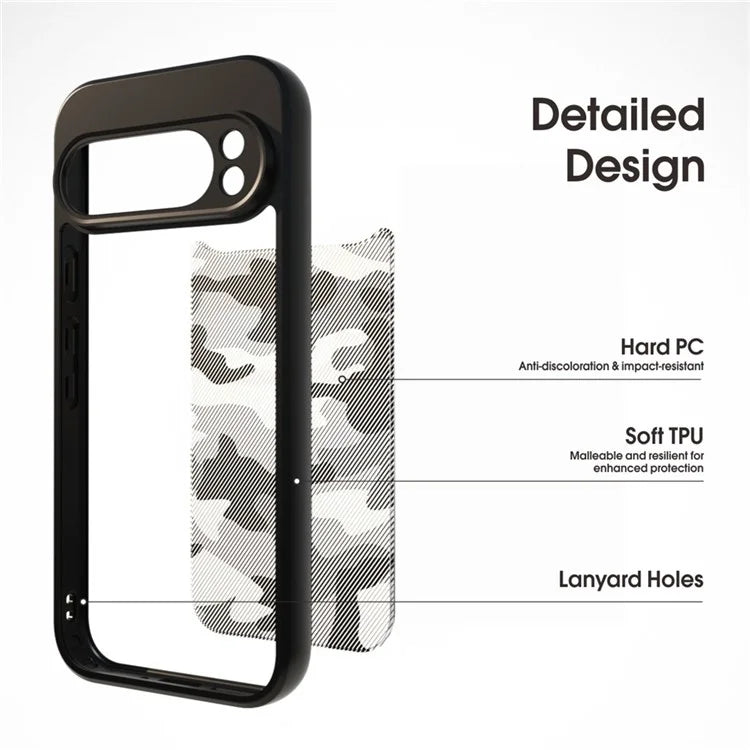 IBMRS For Google Pixel 9 Pro Case Shockproof Anti-Scratch TPU+PC Phone Cover