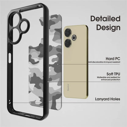 IBMRS For Xiaomi Redmi 13 5G  /  4G Case Hybrid 2 in 1 Soft TPU Hard PC Phone Cover
