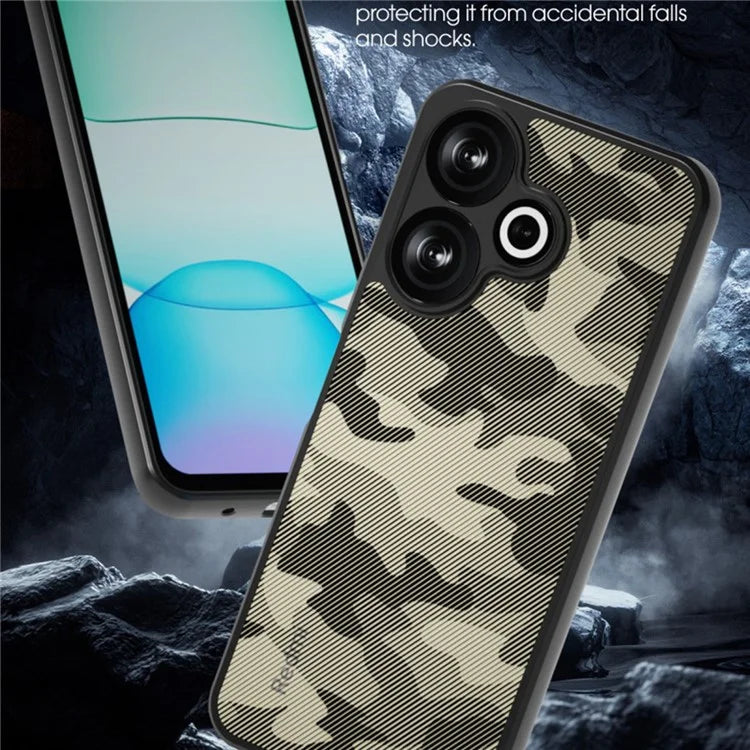 IBMRS For Xiaomi Redmi 13 5G  /  4G Case Hybrid 2 in 1 Soft TPU Hard PC Phone Cover