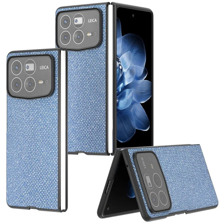 ABEEL For Xiaomi Mix Fold 4 5G Case Glitter Rhinestone Texture Leather+PC Phone Cover