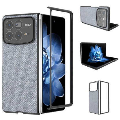 ABEEL For Xiaomi Mix Fold 4 5G Case Glitter Rhinestone Texture Leather+PC Phone Cover