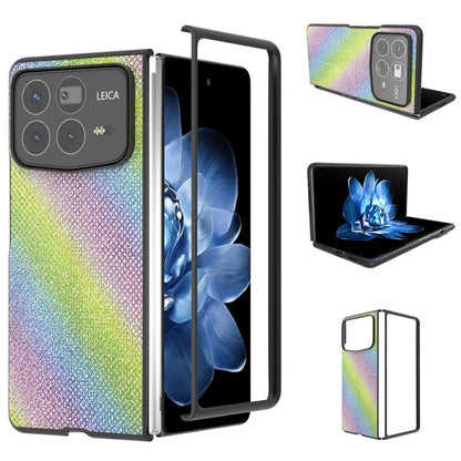ABEEL For Xiaomi Mix Fold 4 5G Case Glitter Rhinestone Texture Leather+PC Phone Cover