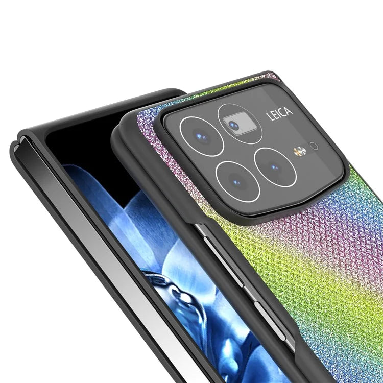 ABEEL For Xiaomi Mix Fold 4 5G Case Glitter Rhinestone Texture Leather+PC Phone Cover