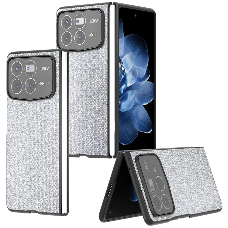 ABEEL For Xiaomi Mix Fold 4 5G Case Glitter Rhinestone Texture Leather+PC Phone Cover