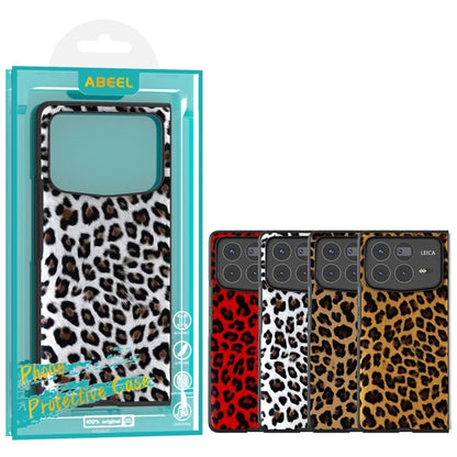 ABEEL For Xiaomi Mix Fold 4 5G Case Leopard Pattern PU+PC Phone Cover