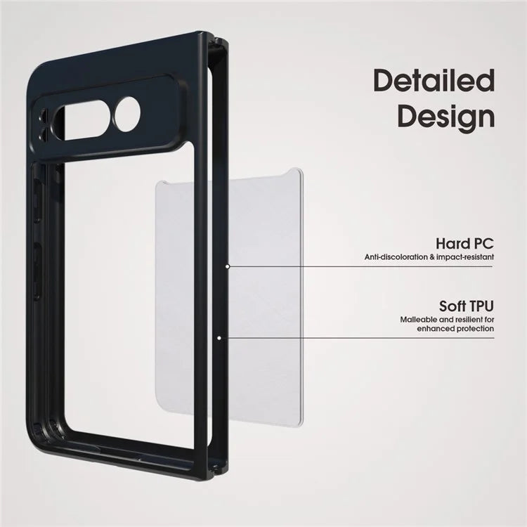 IBMRS For Google Pixel Fold Case TPU + PC Dual Layer Shockproof Phone Cover