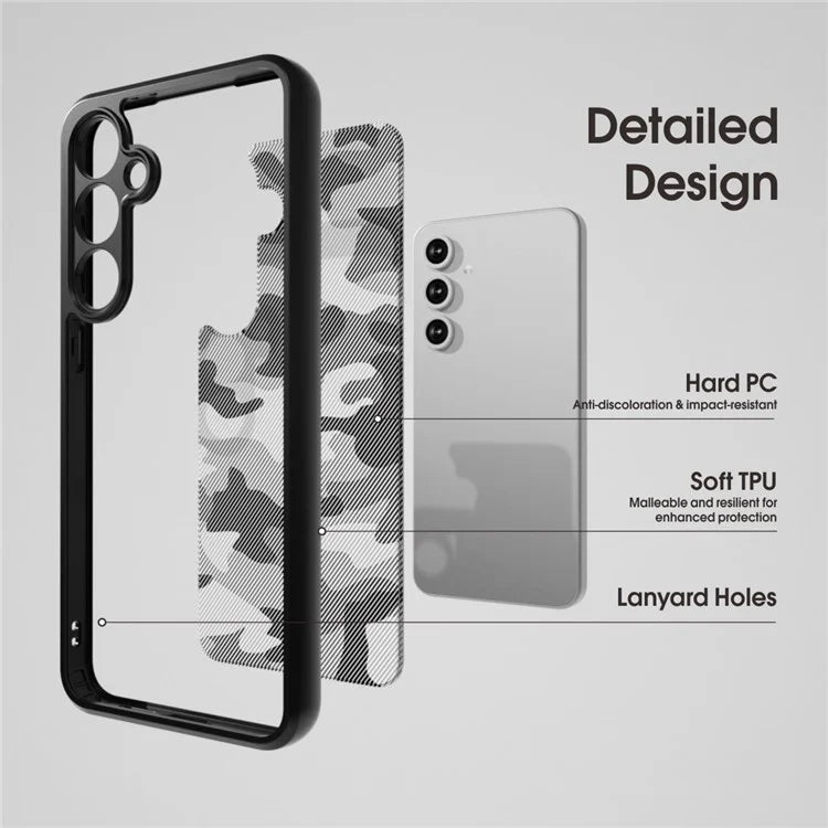 IBMRS For Samsung Galaxy S24 FE Case TPU + PC Armor Shockproof Phone Cover