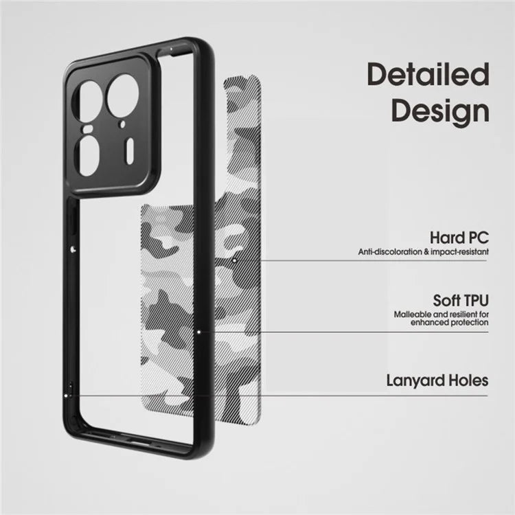 IBMRS For Motorola Moto X50 Ultra 5G / Edge 50 Ultra 5G Case TPU + PC Hybrid Design Phone Cover