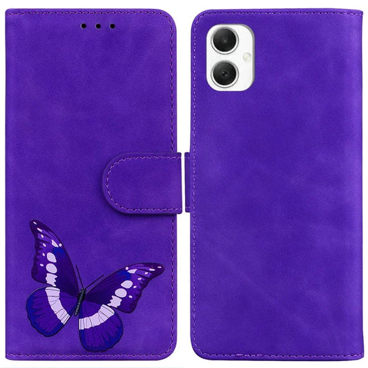 For Samsung Galaxy A06 Stand Case PU Leather Phone Cover Butterfly Printed
