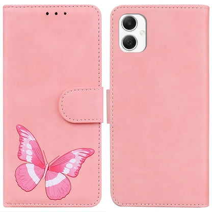 For Samsung Galaxy A06 Stand Case PU Leather Phone Cover Butterfly Printed