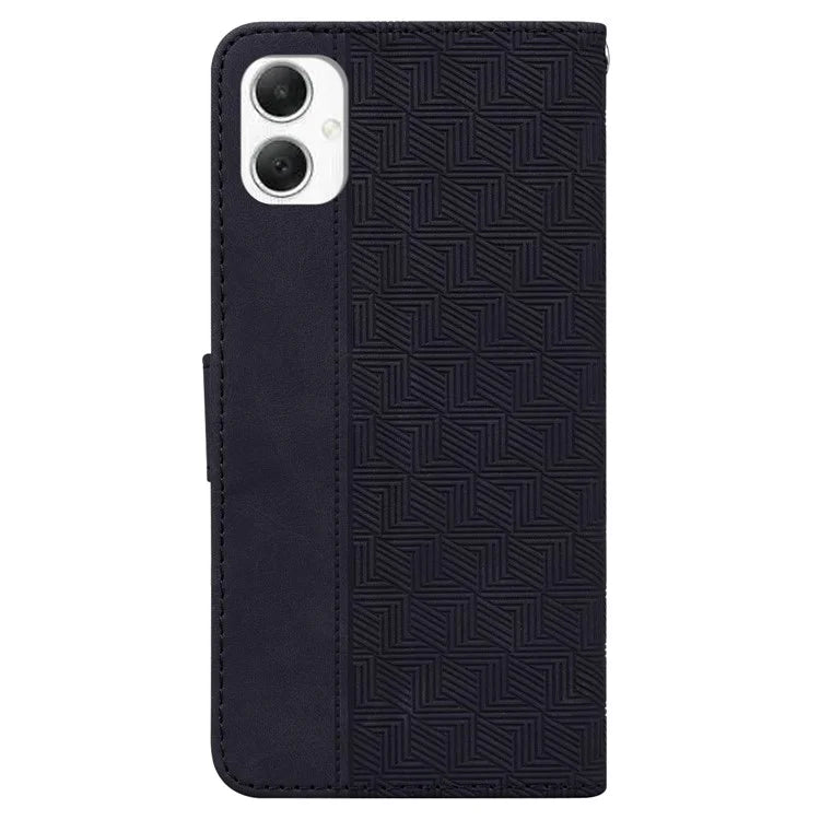 For Samsung Galaxy A06 Case Geometry Pattern Leather Wallet Phone Cover
