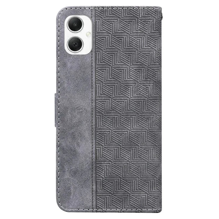 For Samsung Galaxy A06 Case Geometry Pattern Leather Wallet Phone Cover