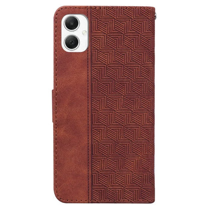 For Samsung Galaxy A06 Case Geometry Pattern Leather Wallet Phone Cover