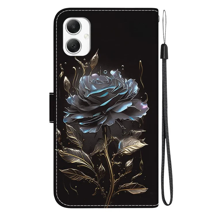 For Samsung Galaxy A06 Wallet Phone Case Anti-Drop Leather Flip Cover Pattern Printing