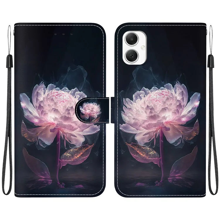 For Samsung Galaxy A06 Wallet Phone Case Anti-Drop Leather Flip Cover Pattern Printing