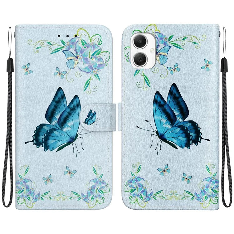 For Samsung Galaxy A06 Wallet Phone Case Anti-Drop Leather Flip Cover Pattern Printing