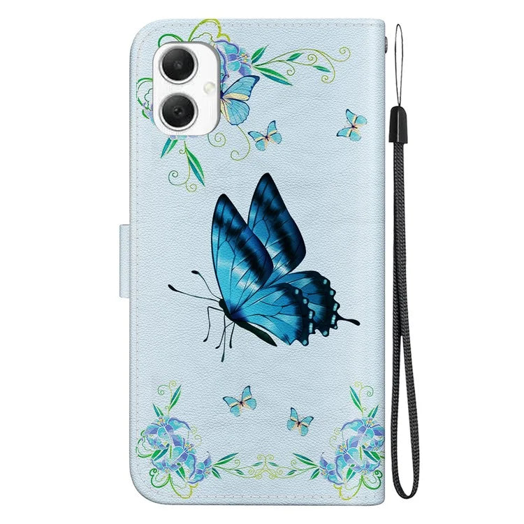 For Samsung Galaxy A06 Wallet Phone Case Anti-Drop Leather Flip Cover Pattern Printing