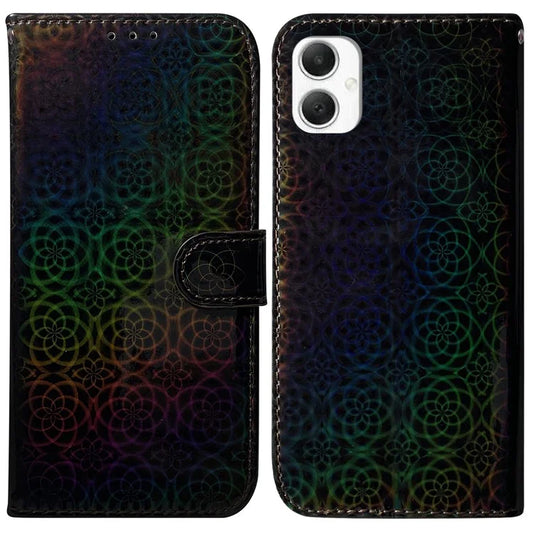 For Samsung Galaxy A06 Stand Case Dazzling Flower Leather Phone Cover