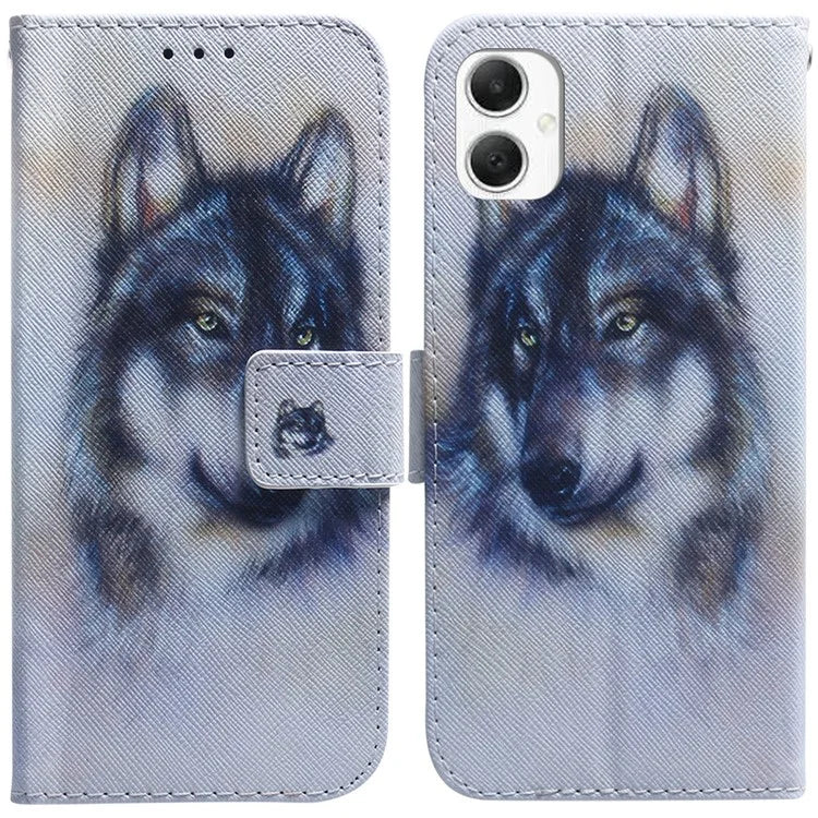 For Samsung Galaxy A06 Wallet Case Pattern Print Leather Phone Cover