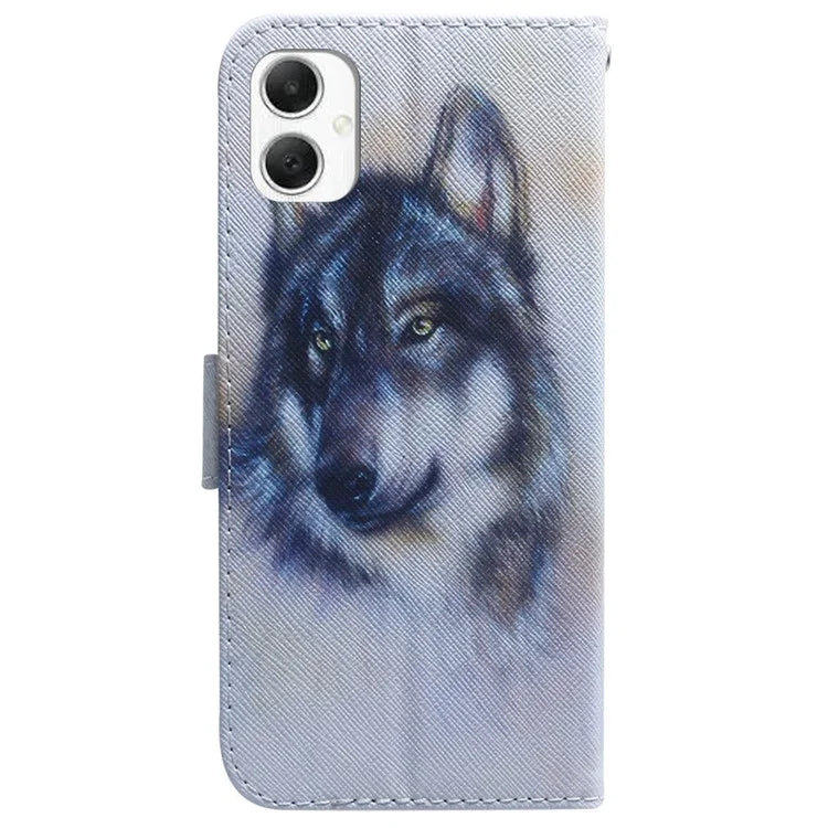 For Samsung Galaxy A06 Wallet Case Pattern Print Leather Phone Cover