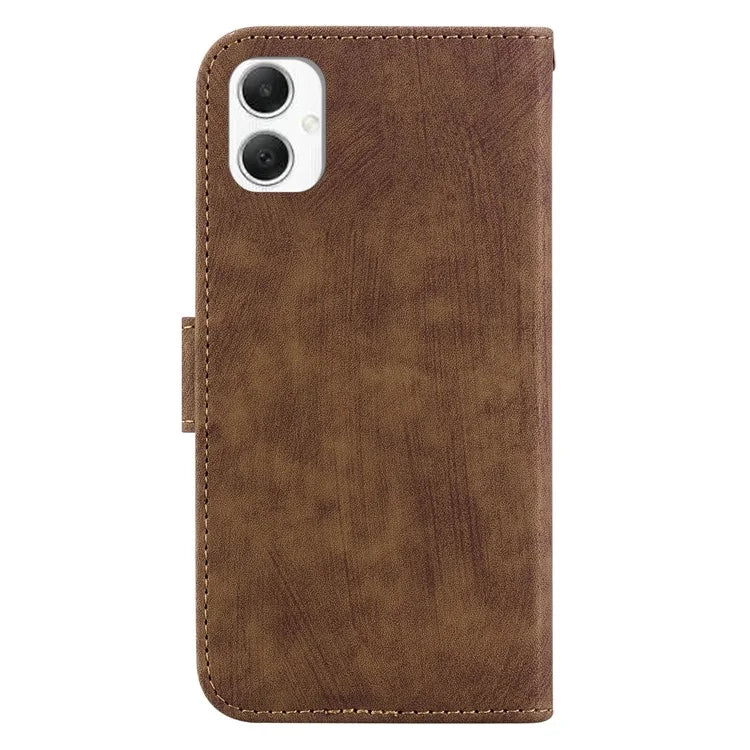 For Samsung Galaxy A06 Wallet Case Tiger Imprint Leather Shockproof Phone Cover