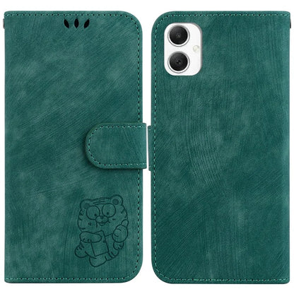 For Samsung Galaxy A06 Wallet Case Tiger Imprint Leather Shockproof Phone Cover