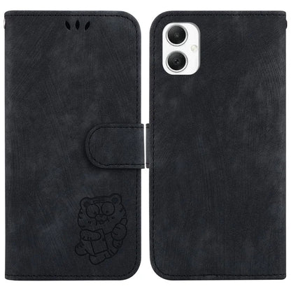 For Samsung Galaxy A06 Wallet Case Tiger Imprint Leather Shockproof Phone Cover