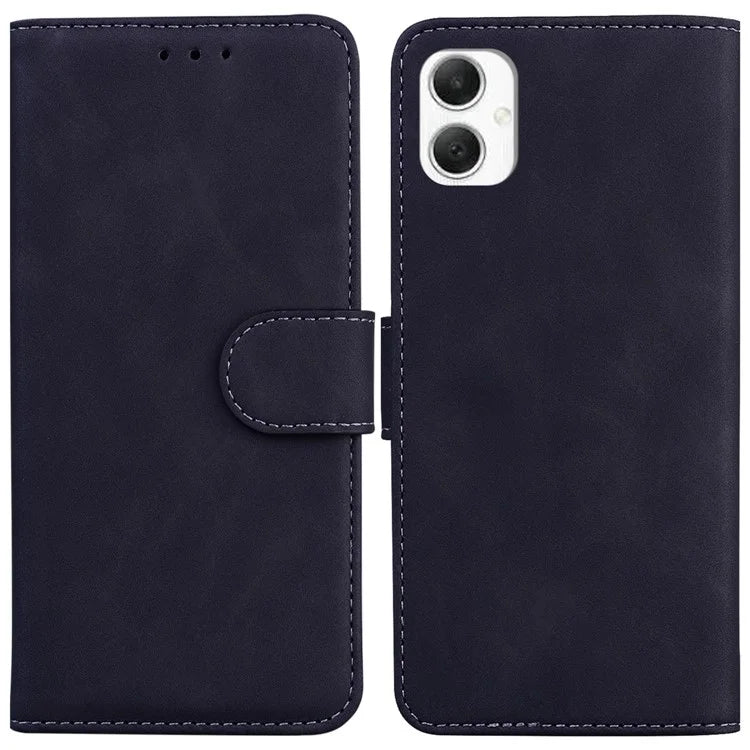 For Samsung Galaxy A06 Case Solid Color Leather Wallet Phone Cover