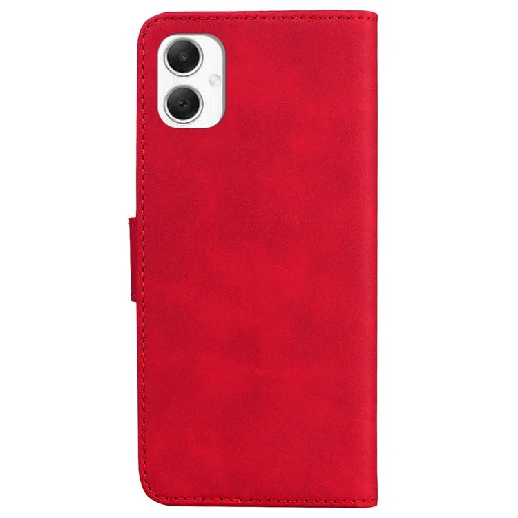 For Samsung Galaxy A06 Case Solid Color Leather Wallet Phone Cover