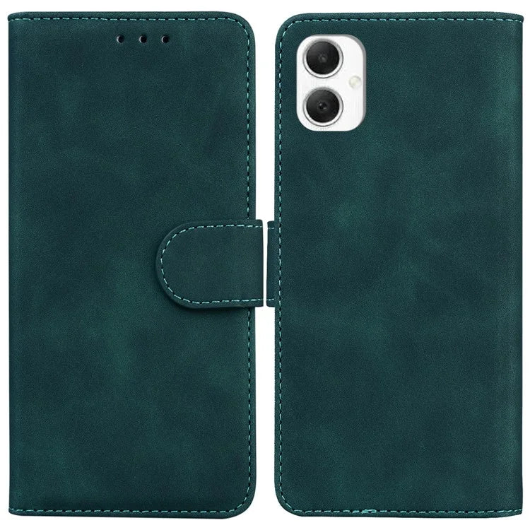 For Samsung Galaxy A06 Case Solid Color Leather Wallet Phone Cover