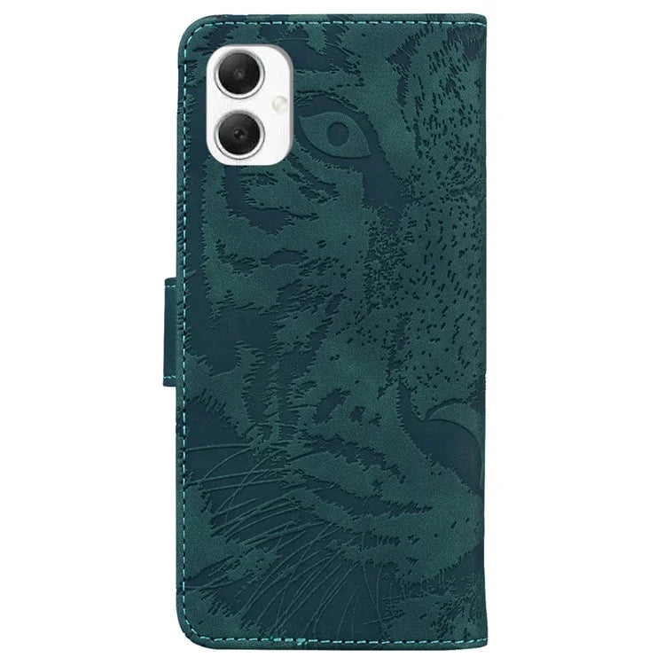 For Samsung Galaxy A06 Case Tiger Imprint Leather Wallet Phone Cover