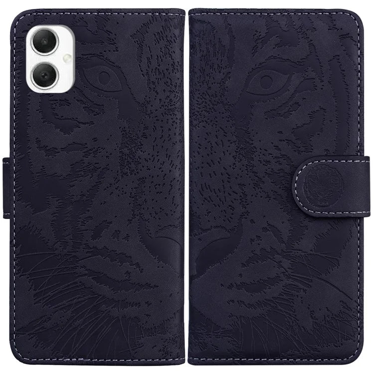For Samsung Galaxy A06 Case Tiger Imprint Leather Wallet Phone Cover