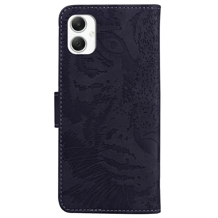 For Samsung Galaxy A06 Case Tiger Imprint Leather Wallet Phone Cover