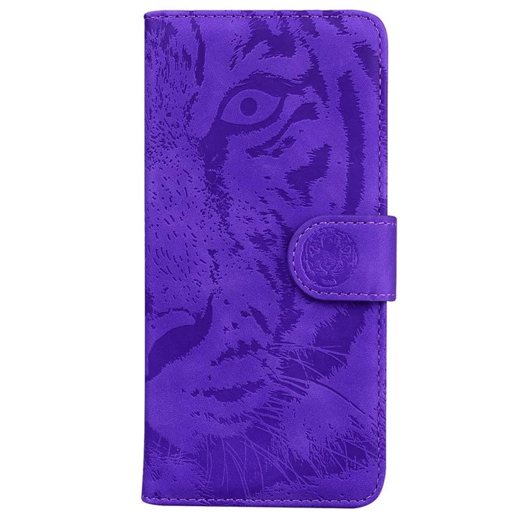 For Samsung Galaxy A06 Case Tiger Imprint Leather Wallet Phone Cover