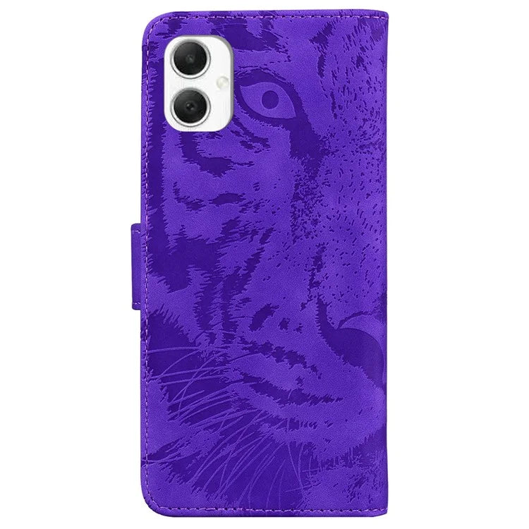 For Samsung Galaxy A06 Case Tiger Imprint Leather Wallet Phone Cover