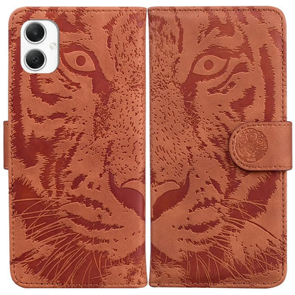 For Samsung Galaxy A06 Case Tiger Imprint Leather Wallet Phone Cover