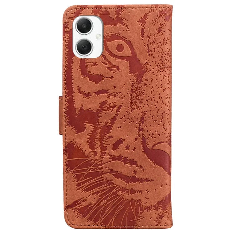 For Samsung Galaxy A06 Case Tiger Imprint Leather Wallet Phone Cover