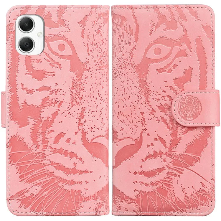 For Samsung Galaxy A06 Case Tiger Imprint Leather Wallet Phone Cover