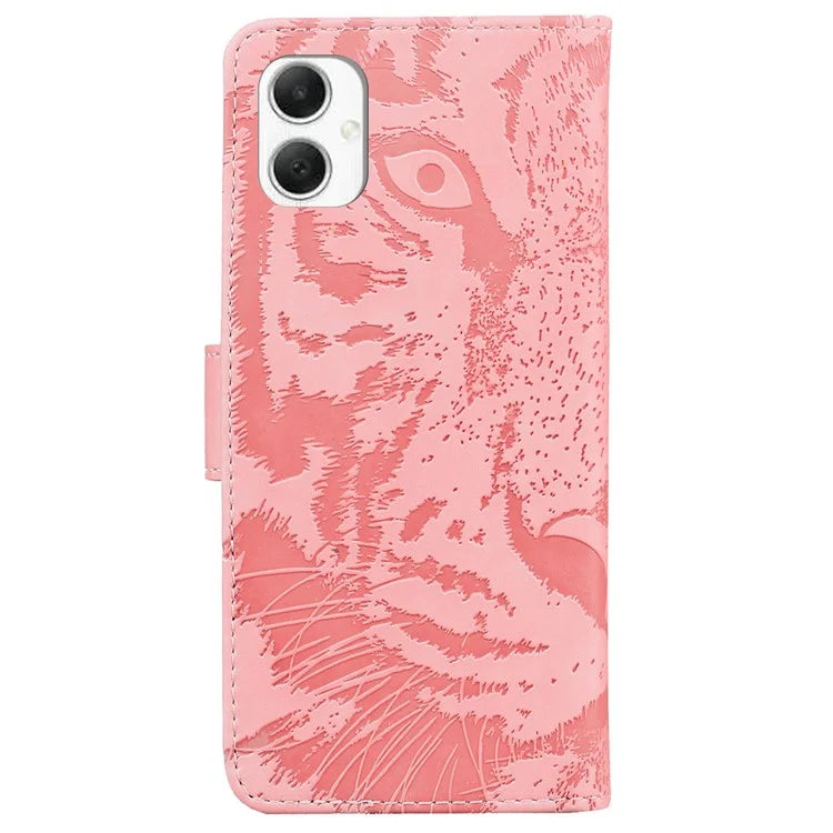 For Samsung Galaxy A06 Case Tiger Imprint Leather Wallet Phone Cover