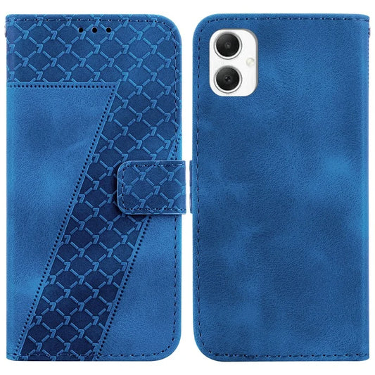 For Samsung Galaxy A06 Stand Case 7-Shaped Pattern Imprint Leather Phone Cover